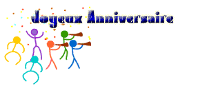 Gif animé joyeux anniversaire party